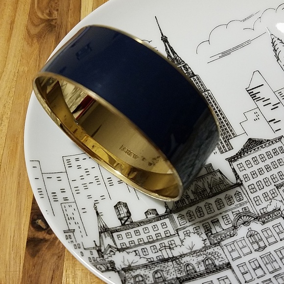 J. Crew ~ Wide Bangle Bracelet in Navy - Picture 4 of 4